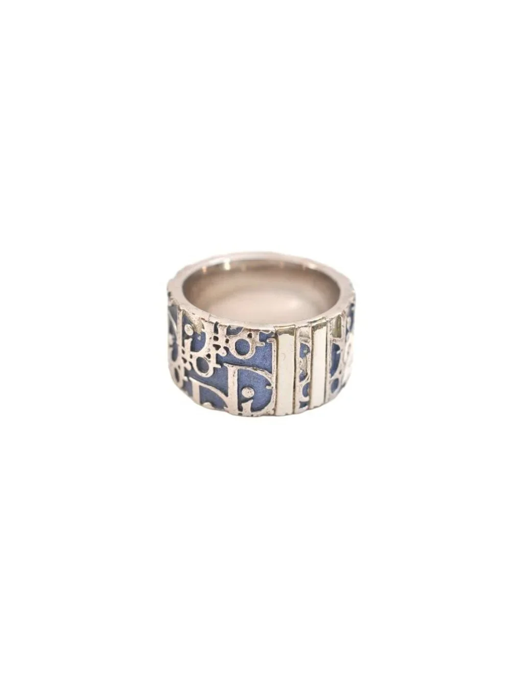 Dior Trotter Ring Usa Silver Blue CD
